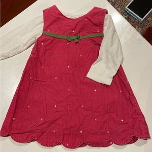 Gymboree corduroy pink jumper dress 12-18 m